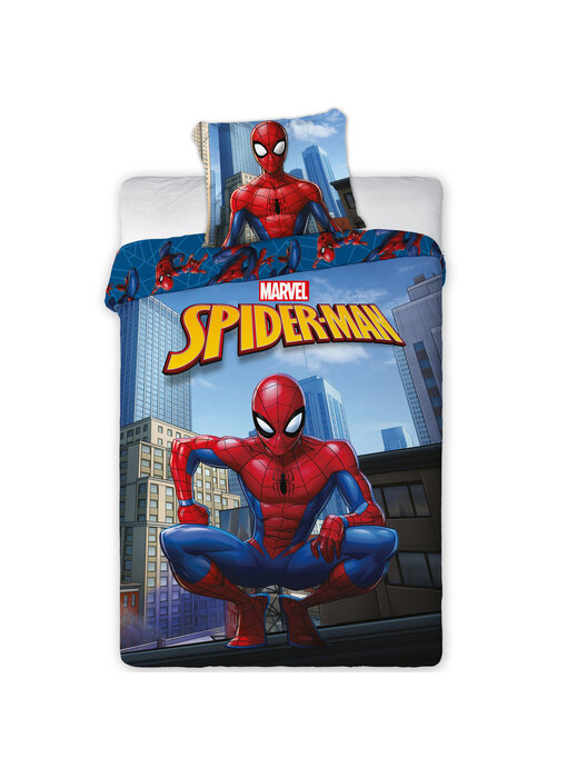 SpiderMan Dekbedovertrek City Hero 140 x 200 cm / 70 x 90 cm Katoen