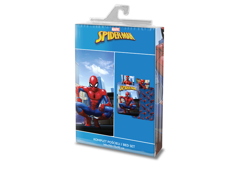 SpiderMan Dekbedovertrek City Hero - 140 x 200 cm / 70 x 90 cm - Katoen