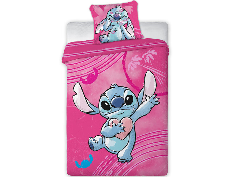 Disney Lilo & Stitch Housse de couette Cute - 140 x 200 cm / 70 x 90 cm - Coton