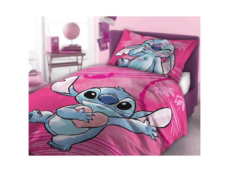 Disney Lilo & Stitch Dekbedovertrek Cute - 140 x 200 cm / 70 x 90 cm - Katoen