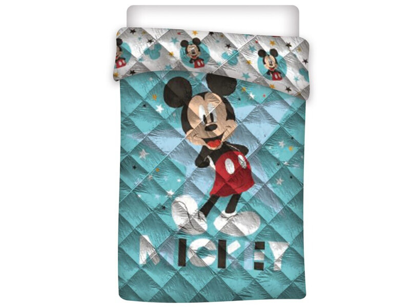 Disney Mickey Mouse Couvre-lit étoiles - 140 x 200 cm - Polyester