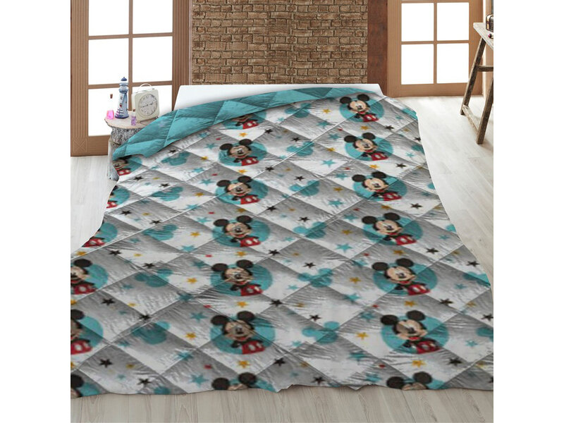 Disney Mickey Mouse Couvre-lit étoiles - 140 x 200 cm - Polyester