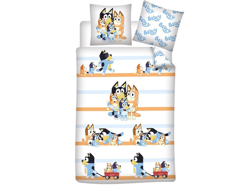 Bluey Dekbedovertrek Family - 140 x 200 cm / 65 x 65 cm - Katoen