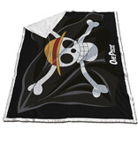 One Piece Sherpa Fleeceplaid Pirate - 120 x 150 cm - Polyester