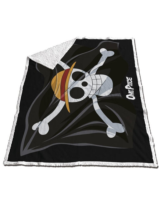 One Piece Polaire Sherpa à carreaux pirate 120 x 150 Polyester