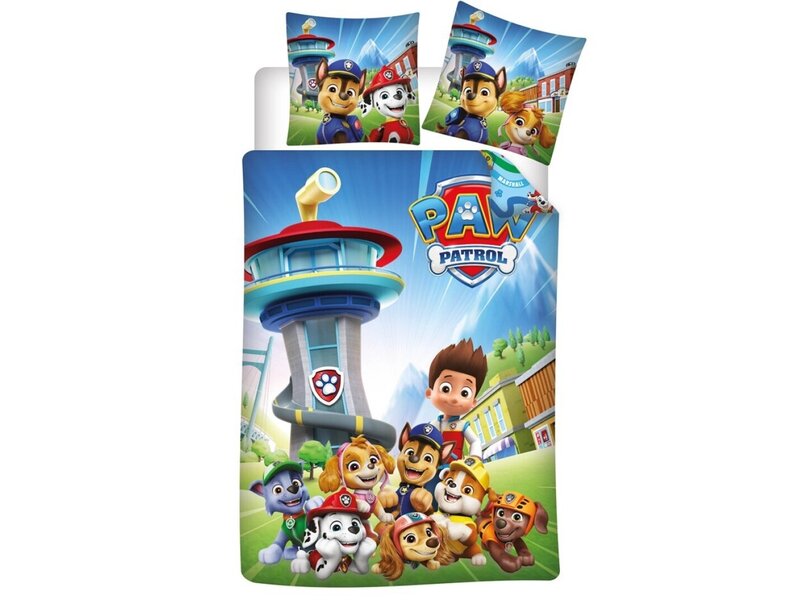 PAW Patrol Team-Bettbezug – 140 x 200 + 65 x 65 cm – Polycotton