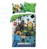 Minecraft Bettbezug-Set (140 x 200 cm / 70 x 90 cm) – Baumwolle