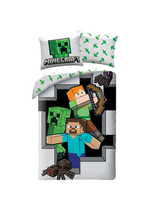 Minecraft Bettbezug Sword , 140 x 200 cm / 70 x 90 cm, Baumwolle