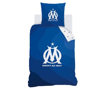 Olympique Marseille Bettbezug Ondeblue 140 x 200 + 63 x 63 cm Baumwolle