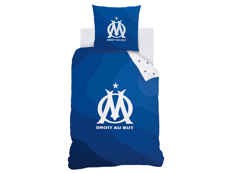 Olympique Marseille Ondeblue Bettbezug – 140 x 200 + 63 x 63 cm – Baumwolle