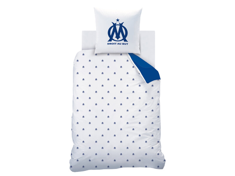 Olympique Marseille Ondeblue Bettbezug – 140 x 200 + 63 x 63 cm – Baumwolle