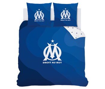 Olympique Marseille Ondeblue Doppelbettbezug 240 x 220 cm Baumwolle