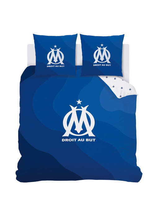 Olympique Marseille Ondeblue Doppelbettbezug 240 x 220 cm Baumwolle