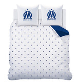 Olympique Marseille Bettbezug Ondeblue – Doppelbett – 240 x 220 + (2)63 x 63 cm – Baumwolle