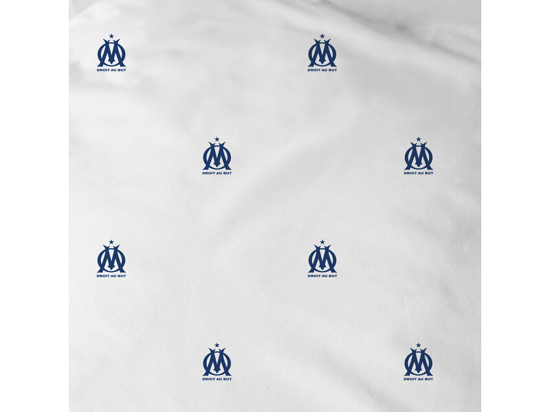Olympique Marseille Duvet cover Ondeblue - Double - 240 x 220 + (2)63 x 63 cm - Cotton
