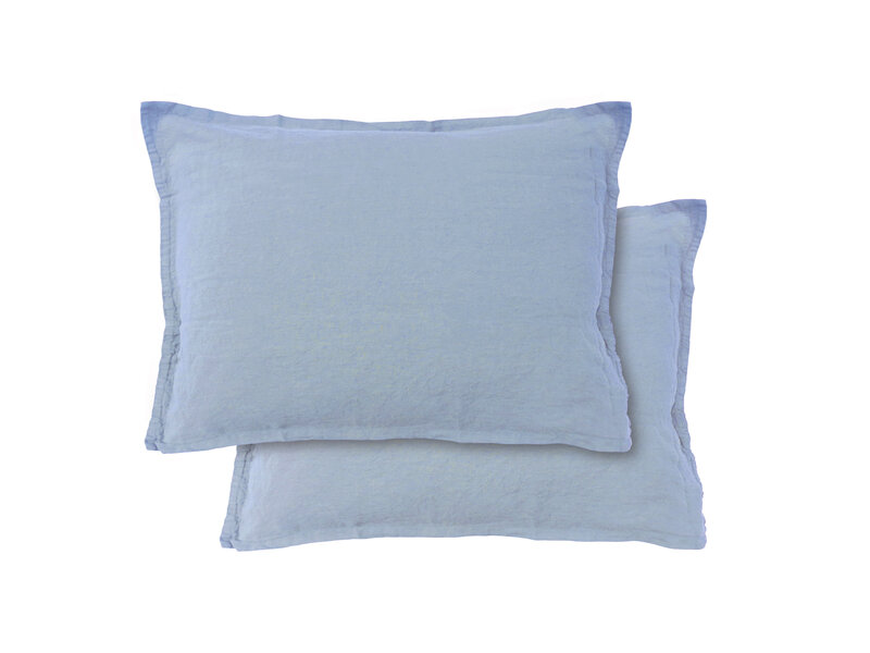 Matt & Rose Set Kussenslopen Blue Orage - (2x) 50 x 70 cm - 100% Linnen