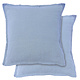 Ensemble de taies d'oreiller Blue Orage 65 x 65 cm en lin