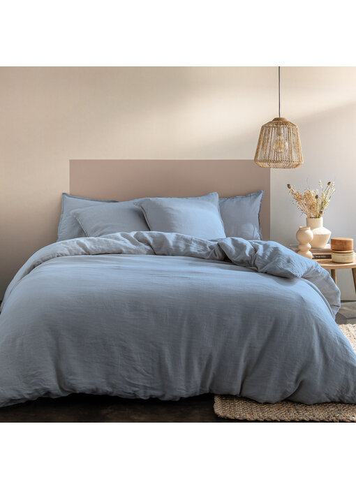 Matt & Rose Dekbedovertek Bleu Orage 260 x 240 + (2x) 65 x 65 cm Linnen