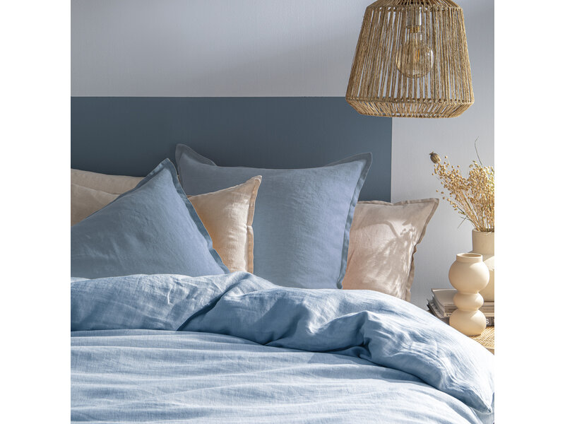 Matt & Rose Duvet cover Bleu Orage - 260 x 240+ (2x) 65 x 65 cm - Linen