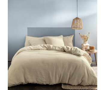 Matt & Rose Bettbezug Elfenbein 240 x 220 + (2x) 65 x 65 cm Leinen