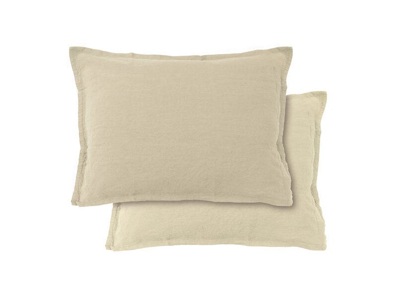 Matt & Rose Bettbezug Elfenbein - 240 x 220 + (2x) 65 x 65 cm - Leinen