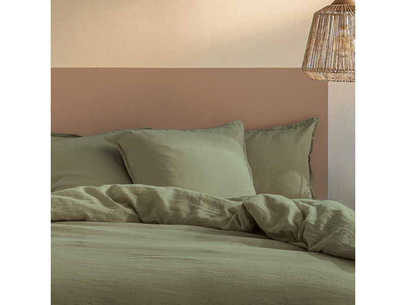 Matt & Rose Set Kussenslopen Sauge - (2x) 65 x 65 cm - 100% Linnen