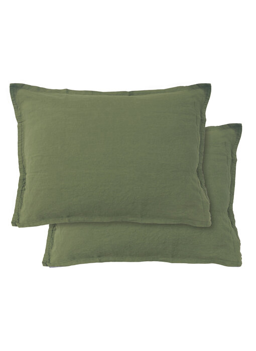 Matt & Rose Kissenbezug-Set Sauge 50 x 70 cm Leinen