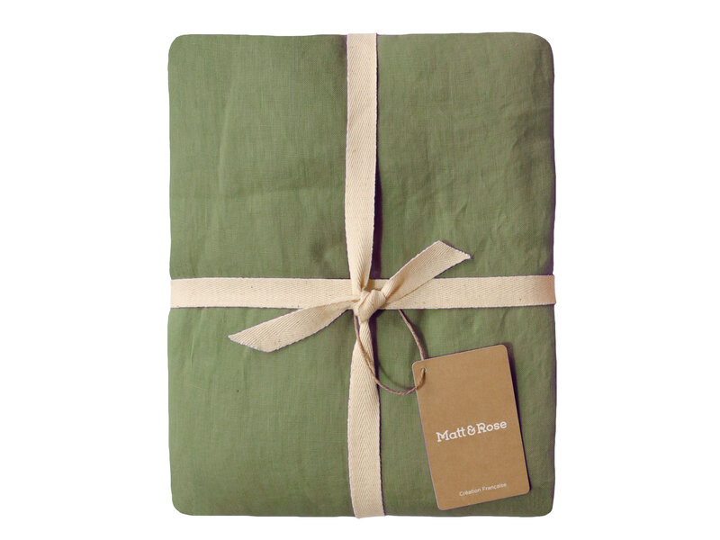 Matt & Rose Duvet cover Sauge - 260 x 240+ (2x) 65 x 65 cm - Linen