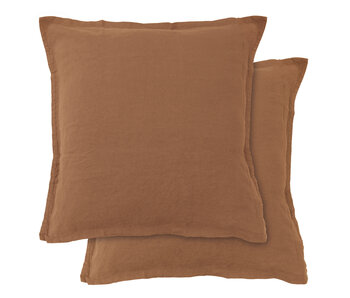 Matt & Rose Set Kissenbezüge Ecorce 65 x 65 cm Leinen