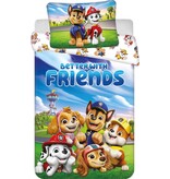 PAW Patrol BABY / Peuter dekbedovertrek Friends - 135 x 100 + 40 x 60 cm - Katoen