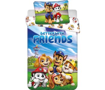PAW Patrol Housse de couette BÉBÉ / Enfant Friends 135 x 100 + 40 x 60 cm Coton