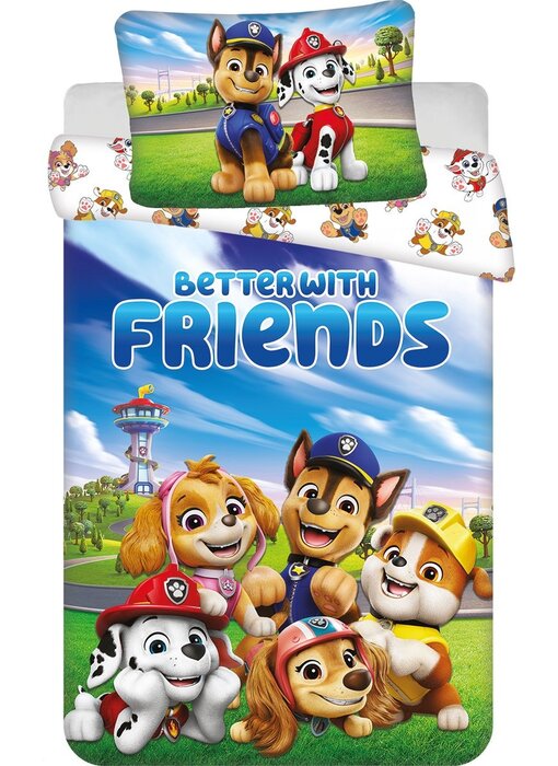 PAW Patrol BABY / Toddler duvet cover Friends 135 x 100 + 40 x 60 cm Cotton