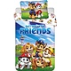 BABY / Kleinkinder Bettbezug Friends 135 x 100 + 40 x 60 cm Baumwolle