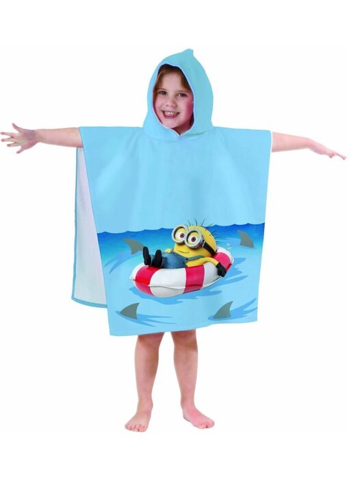 Minions Poncho Bath cape Phil 60 x 120 cm Cotton
