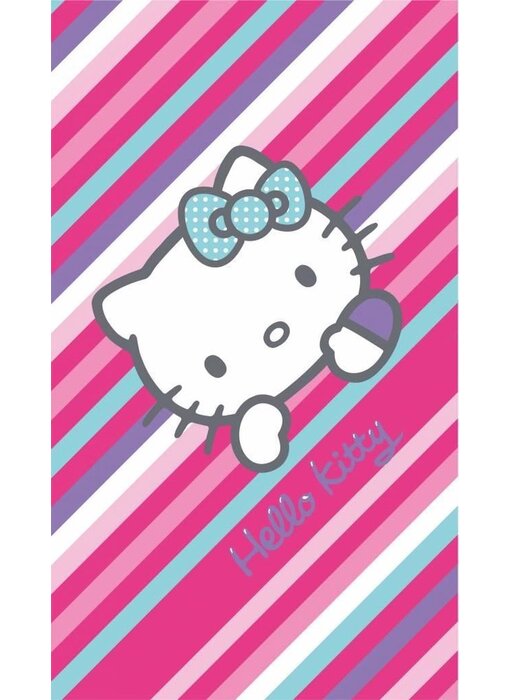 Hello Kitty Serviette de plage Paris 75 x 150 cm en coton