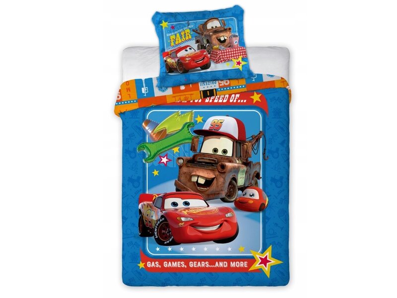 Disney Cars Housse de couette bébé/enfant en bas âge, motif fête foraine, 100 x 135 cm, coton
