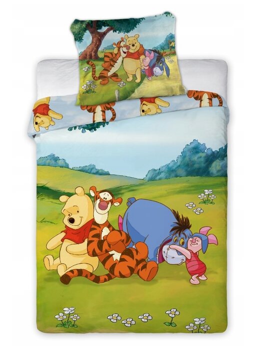 Disney Winnie the Pooh Housse de couette bébé/enfant en bas âge Friends 100 x 135 cm Coton