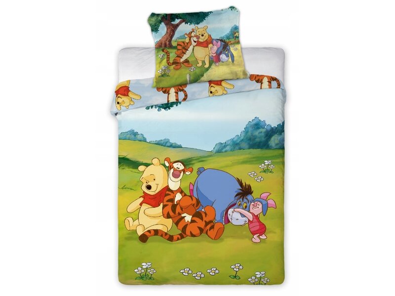Disney Winnie de Pooh Housse de couette bébé/enfant en bas âge Friends 100 x 135 cm Coton