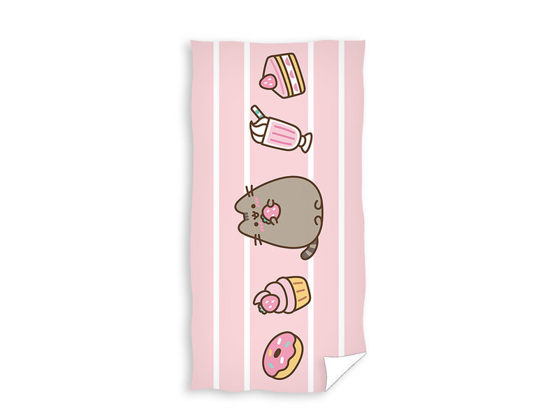 Pusheen Yummy beach towel - 70 x 140 cm - Cotton