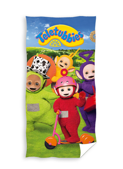 Teletubbies Serviette de plage Happy 70 x 140 cm Coton