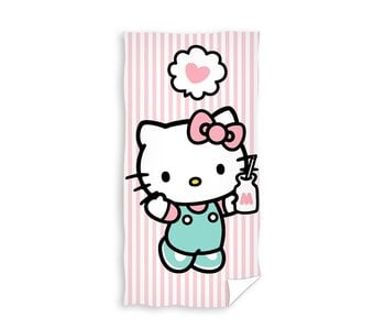 Hello Kitty & Friends Strandlaken Heart 70 x 140 cm Katoen