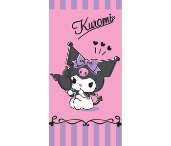 Kuromi Kuromi Love Beach Towel 70 x 140 cm Cotton