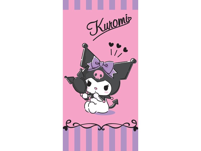 Hello Kitty Kuromi Love Strandtuch - 70 x 140 cm - Baumwolle
