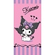 Serviette de plage Kuromi Love 70 x 140 cm Coton