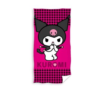 Hello Kitty Serviette de plage Kuromi 70 x 140 cm en coton