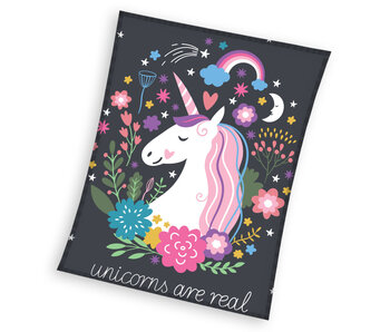 Carbotex Fleece plaid Unicorn 150 x 200 cm Polyester