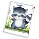 Fleece blanket Raccoon 110 x 140 cm Polyester