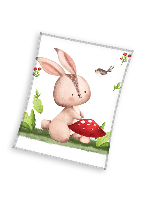 Carbotex Couverture polaire Lapin 110 x 140 cm Polyester