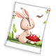 Fleece blanket Rabbit 110 x 140 cm Polyester