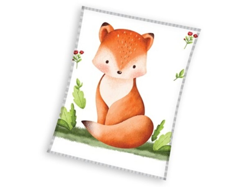 Carbotex Fleecedecke Fuchs - 110 x 140 cm - Polyester